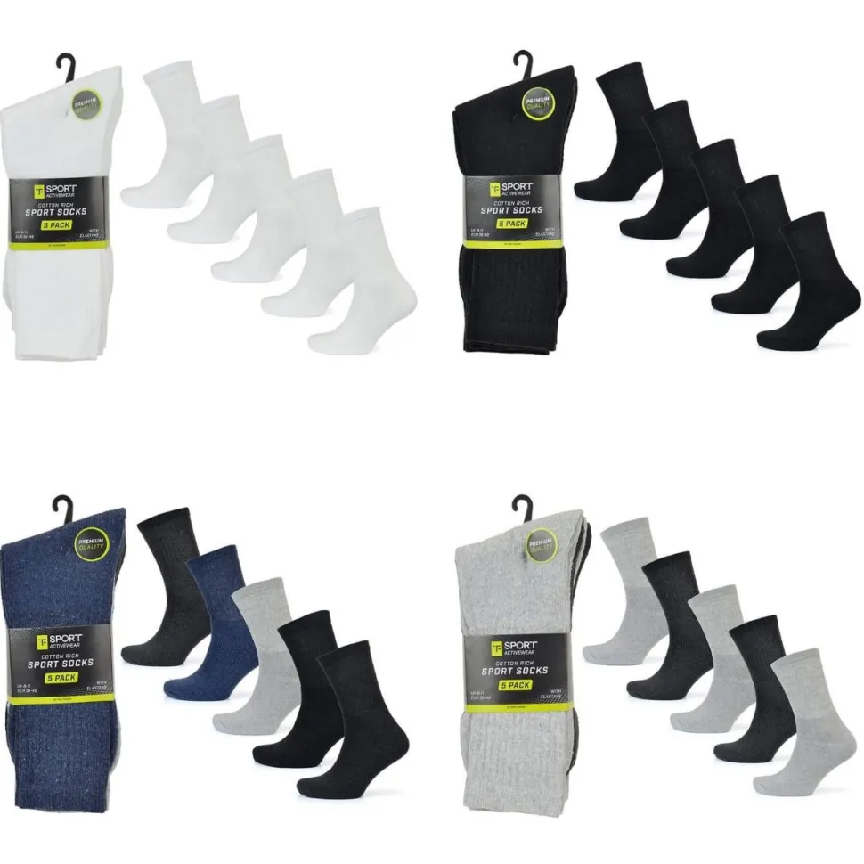 5 Back Premium Men's Sports Socks