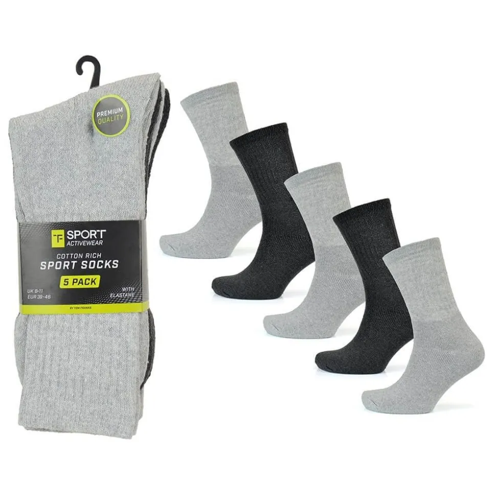 5 Back Premium Men's Sports Socks