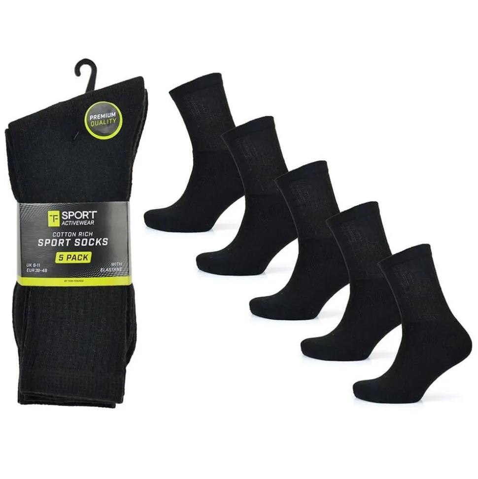 5 Back Premium Men's Sports Socks