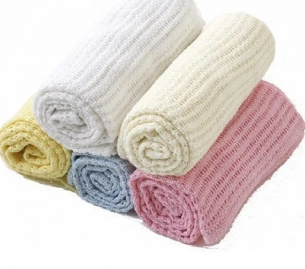 100% Cotton Baby Cellular Blanket