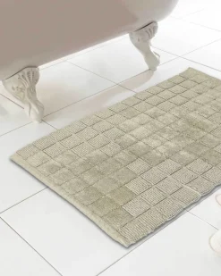 100% Cotton Cubo Bath Mat Natural