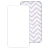 100% Cotton Fitted Cot Sheets 2 Pack Grey - Made In Portugal