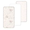 100% Cotton Fitted Cradle/Pram Sheets - 3 Pack Cream - Made In Portugal