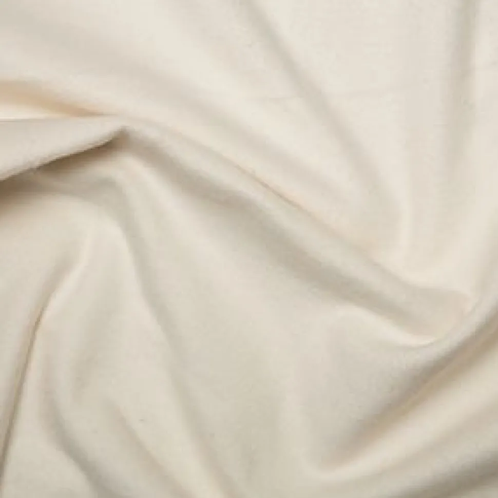 100% Cotton Flannel Cream Fabric - Price by the Metre