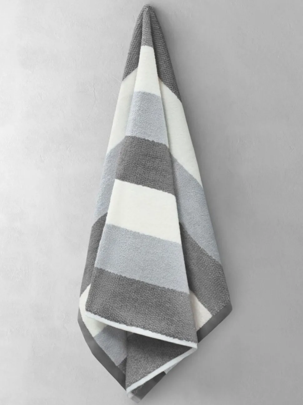 100% Cotton Weston Stripe 600gsm Towels Grey