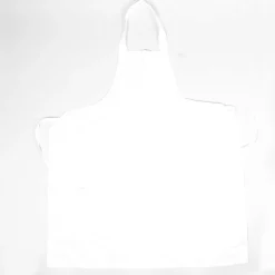 100% Cotton White Bib Apron 103-019