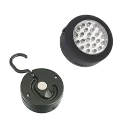 24 LED Battery Powered Round Work Light with Hanger