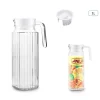 1 Litre Glass Pitcher with Lid