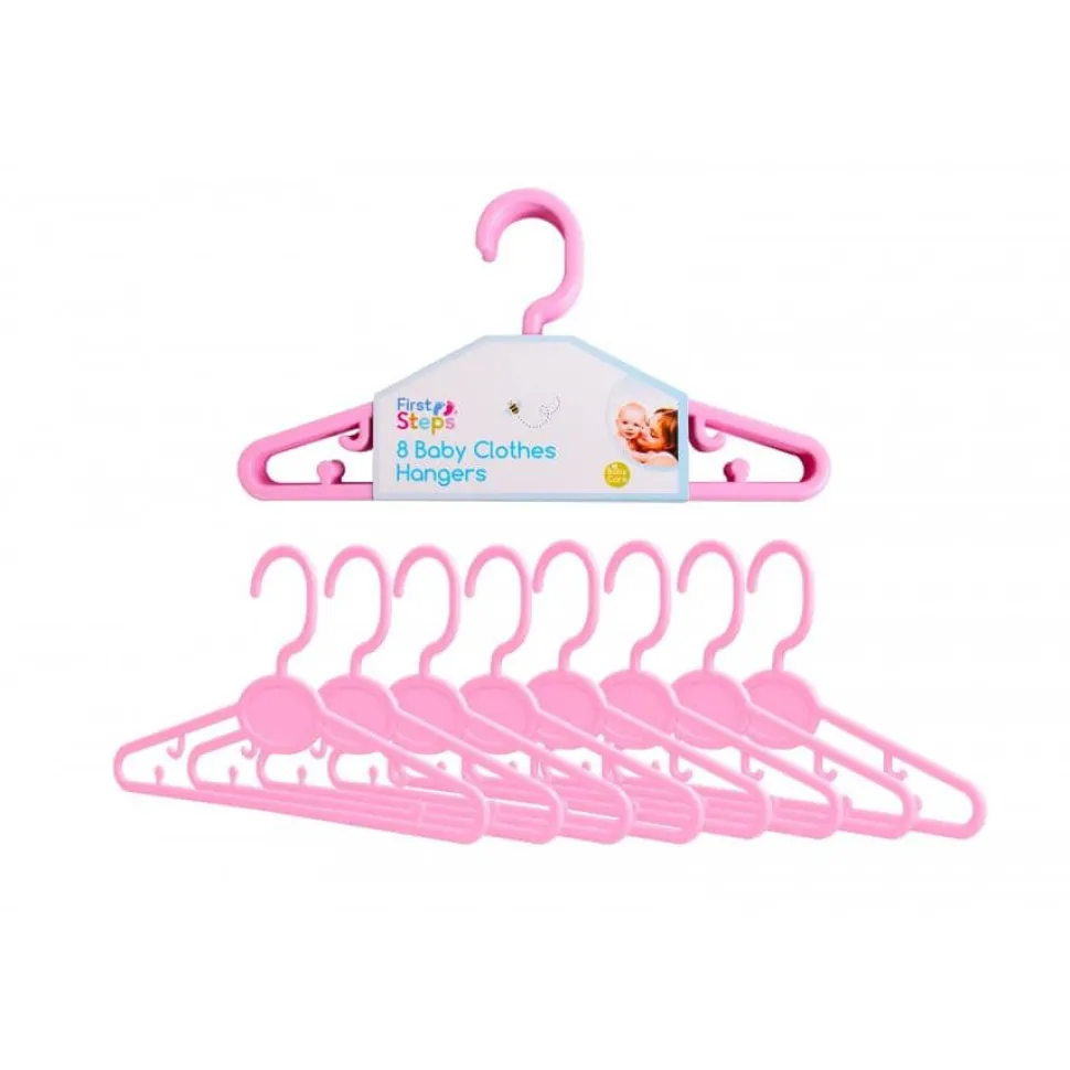 8 Pack Baby Hanger Pink