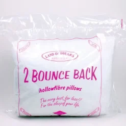 2 Pack Bounce Back Pillows Medium Support - Made in Ireland