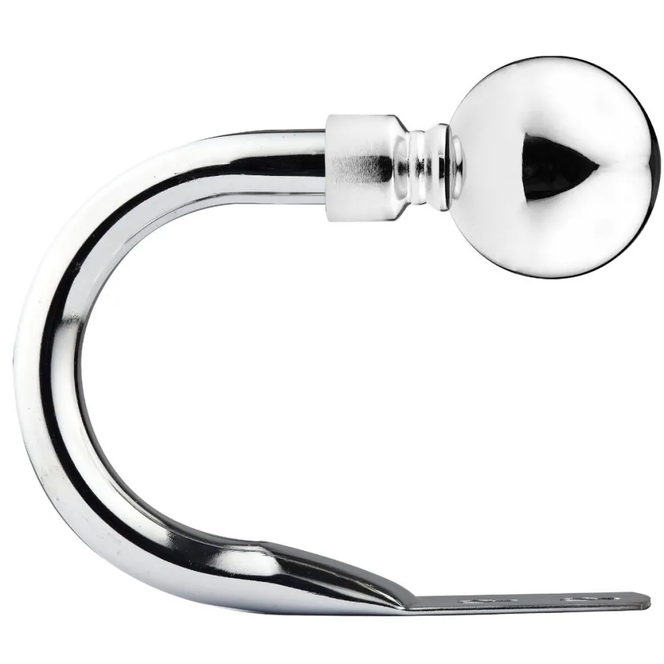 2 Pack Curtain Holdbacks Chrome Ball