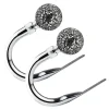 2 Pack Curtain Holdbacks Chrome Mosaic Ball