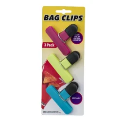 3 Pack Of Bulldog Bag Clips