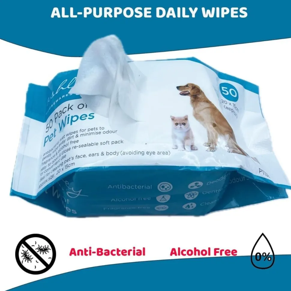 50 Pack Of Pet Wipes