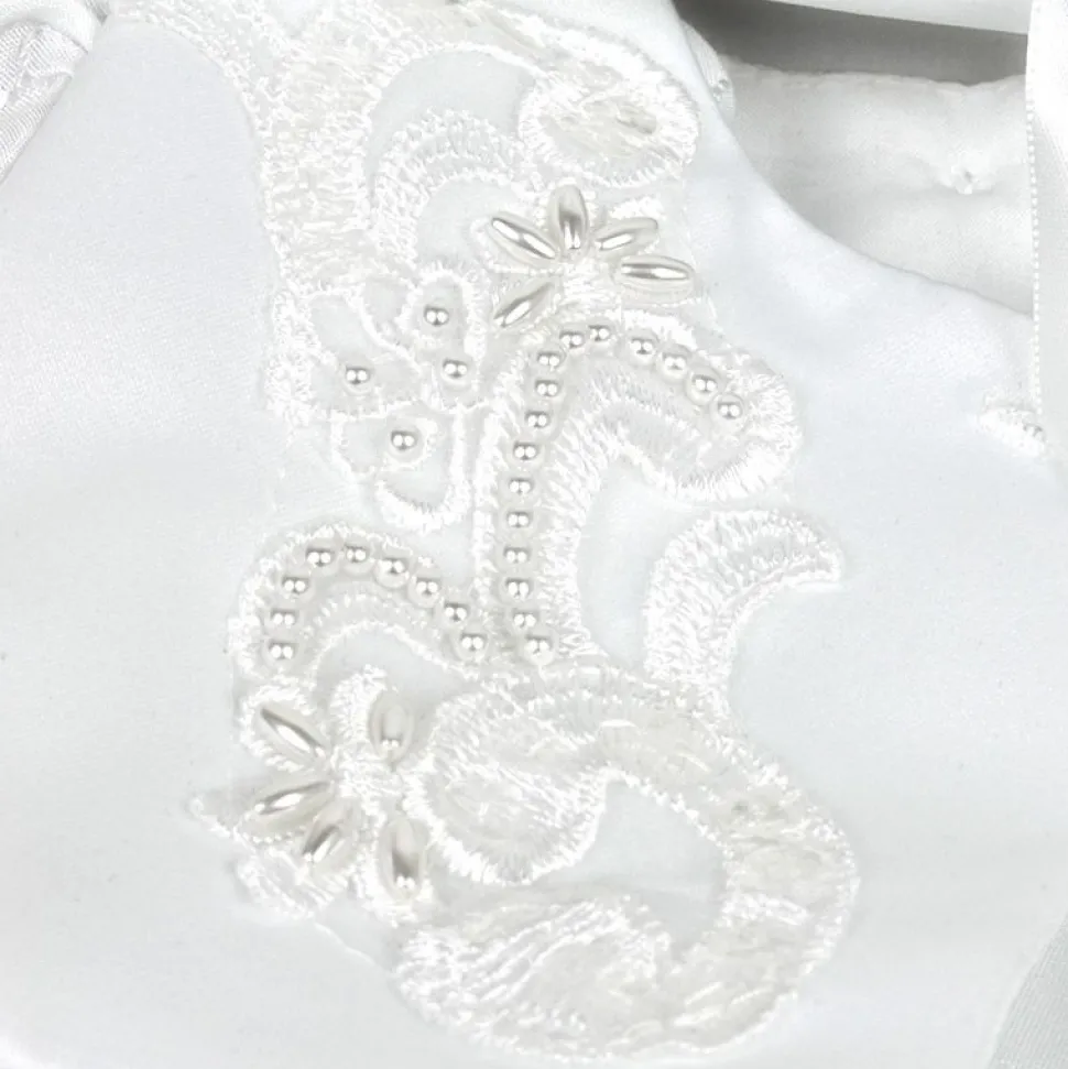 3 Piece Floral Christening Dress White