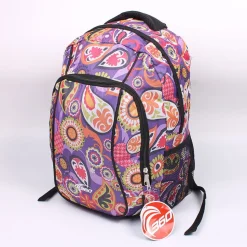 360 Purple Paisley Printed Backpack