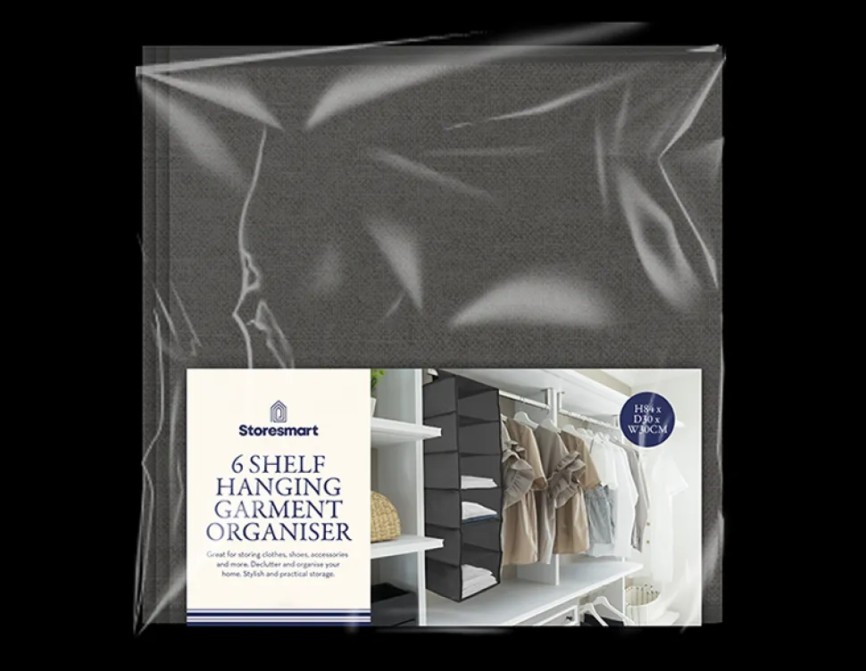 6 Shelf Hanging Garment Organiser