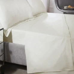400 Thread Count Flat Sheet Cream