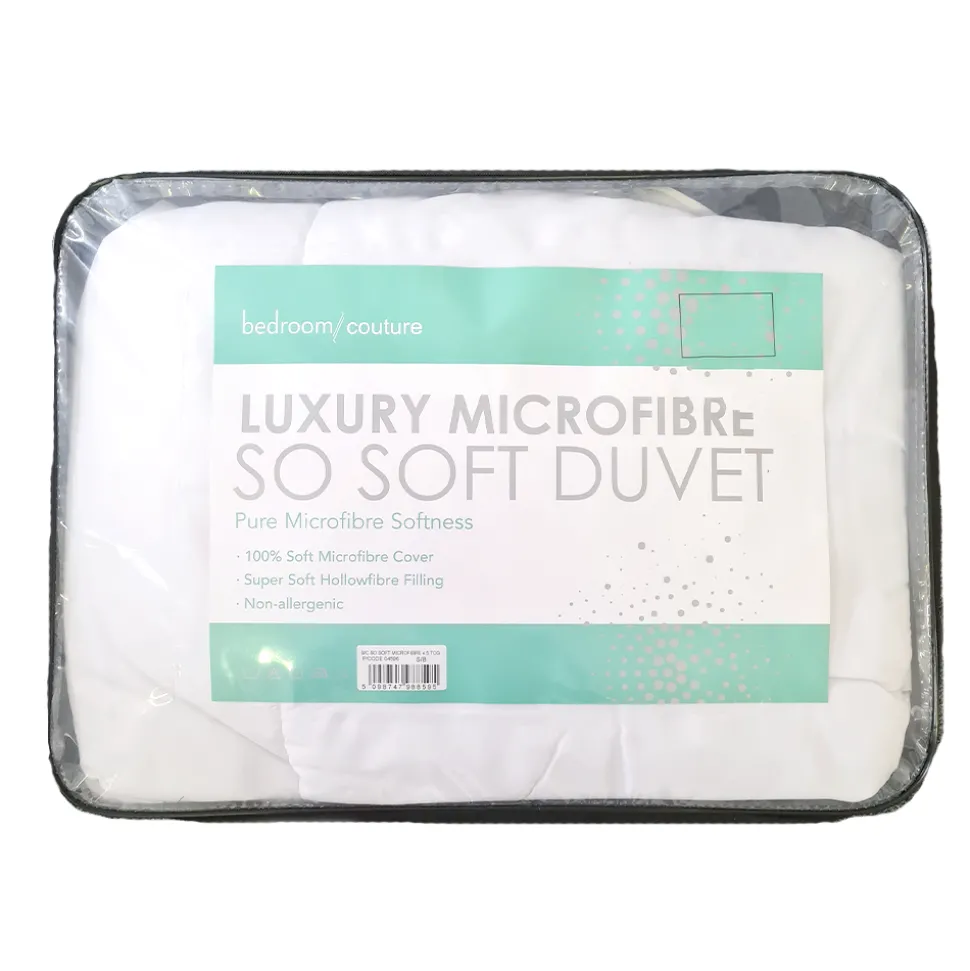 4.5 Tog Soft Touch Microfibre Duvet - Made in Ireland