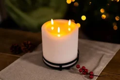 3 Wick LED Battery Candle