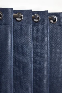 Ambiance Eyelet Curtains Navy by Emma Barclay