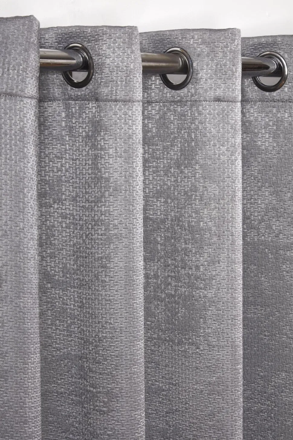 Ambiance Eyelet Curtains Charcoal by Emma Barclay