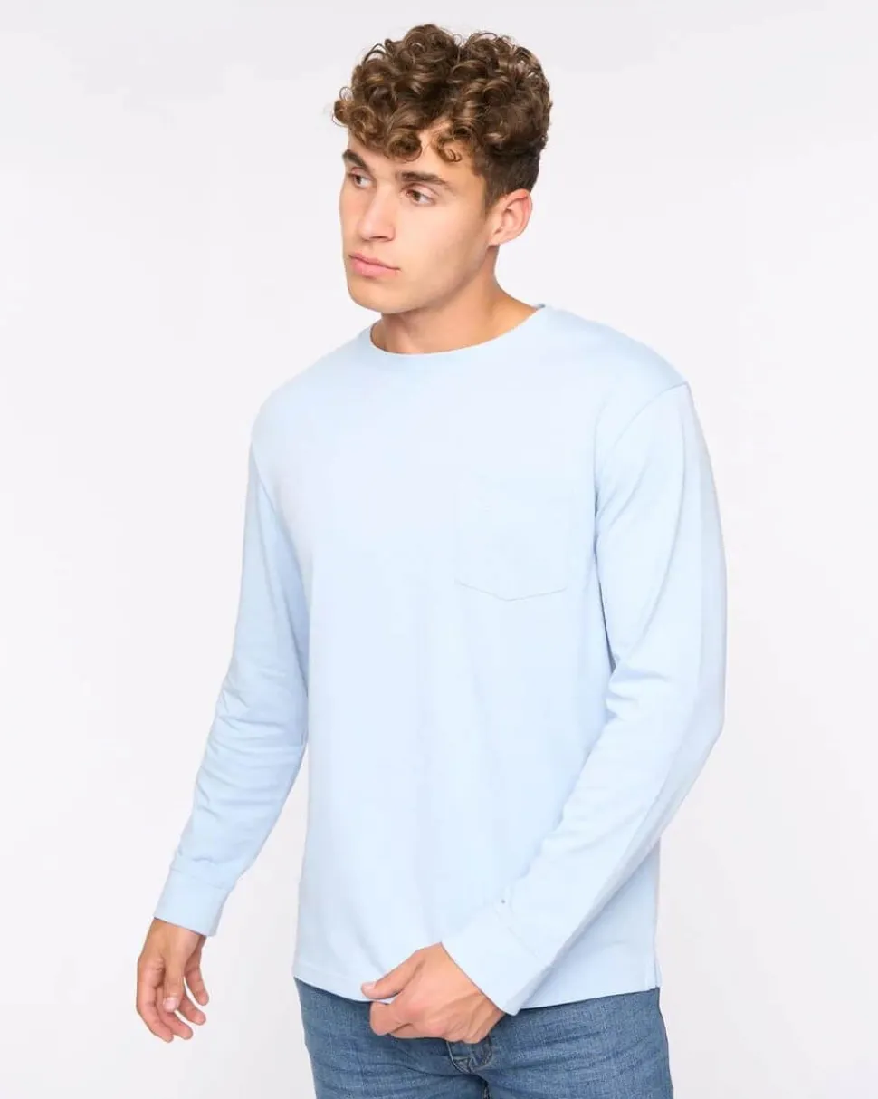 Apsley Long Sleeve T-Shirt Light Blue by Bewley & Ritch