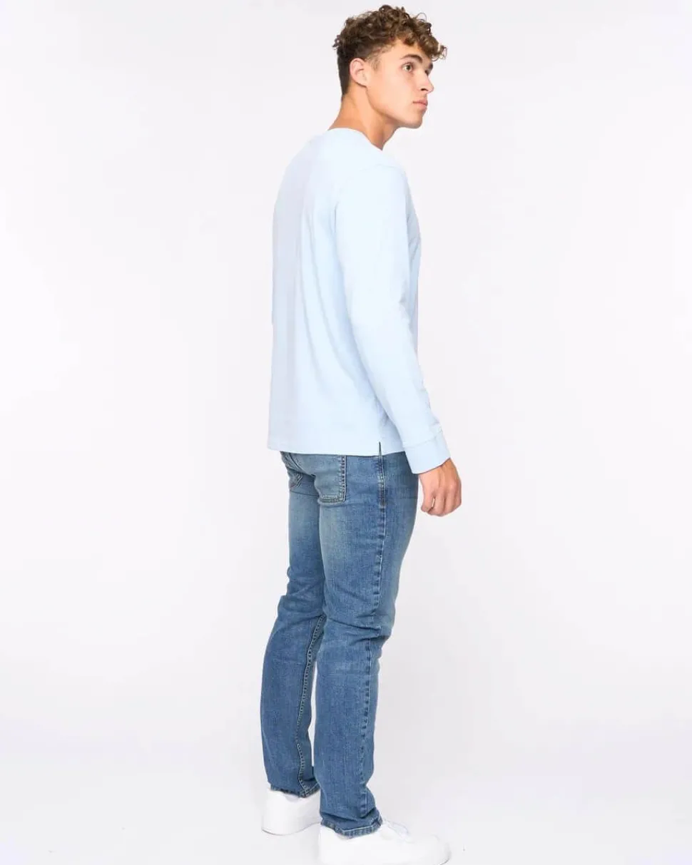 Apsley Long Sleeve T-Shirt Light Blue by Bewley & Ritch