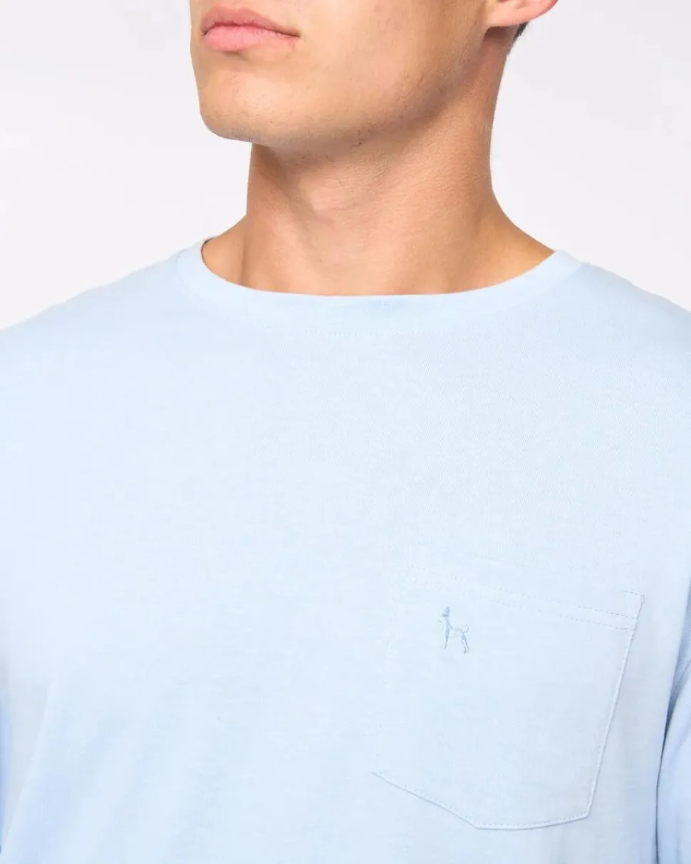 Apsley Long Sleeve T-Shirt Light Blue by Bewley & Ritch