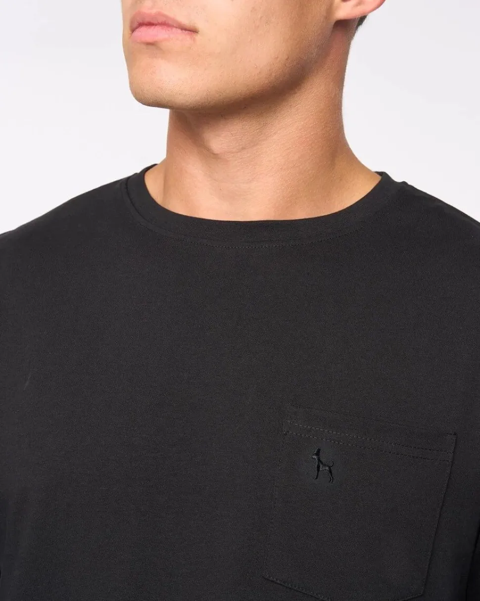 Apsley Long Sleeve T-Shirt Black by Bewley & Ritch