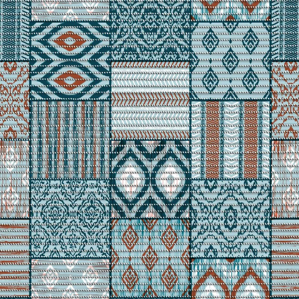Aqua Mat Patchwork 4084-4 - Price by the Metre