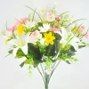 Artificial Tiger Lily Rose Flowers White