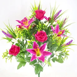 Artificial Tiger Lily Rose Flowers