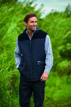 Arundel Diamond Quilted Bodywarmer Navy by Champion
