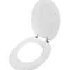 Ashley Housewares White 18 Inch MDF Toilet Seat