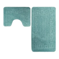 Athens Bath Mat Set Duckegg