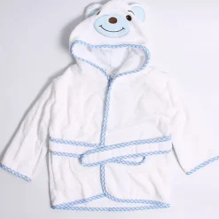Baby Bathrobe Bear Blue