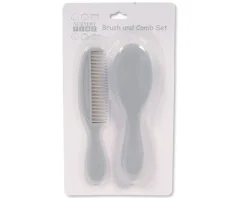 Baby Brush & Comb Set Grey
