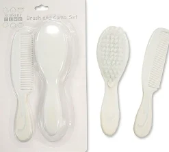 Baby Brush & Comb Set White