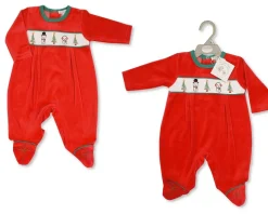 Baby Christmas Velour 1 Piece