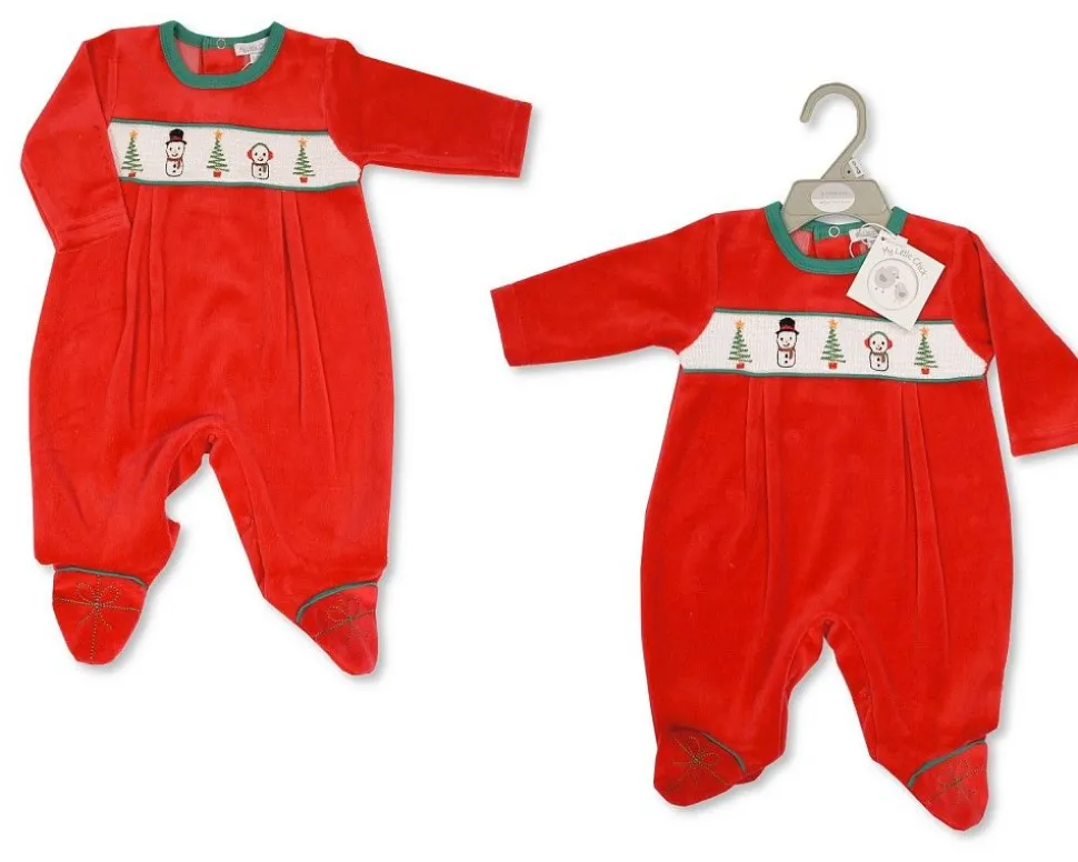 Baby Christmas Velour 1 Piece