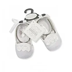 Baby Girl Christening Shoes White