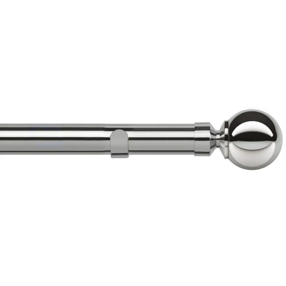 Ball Chrome Curtain Pole 16/19mm