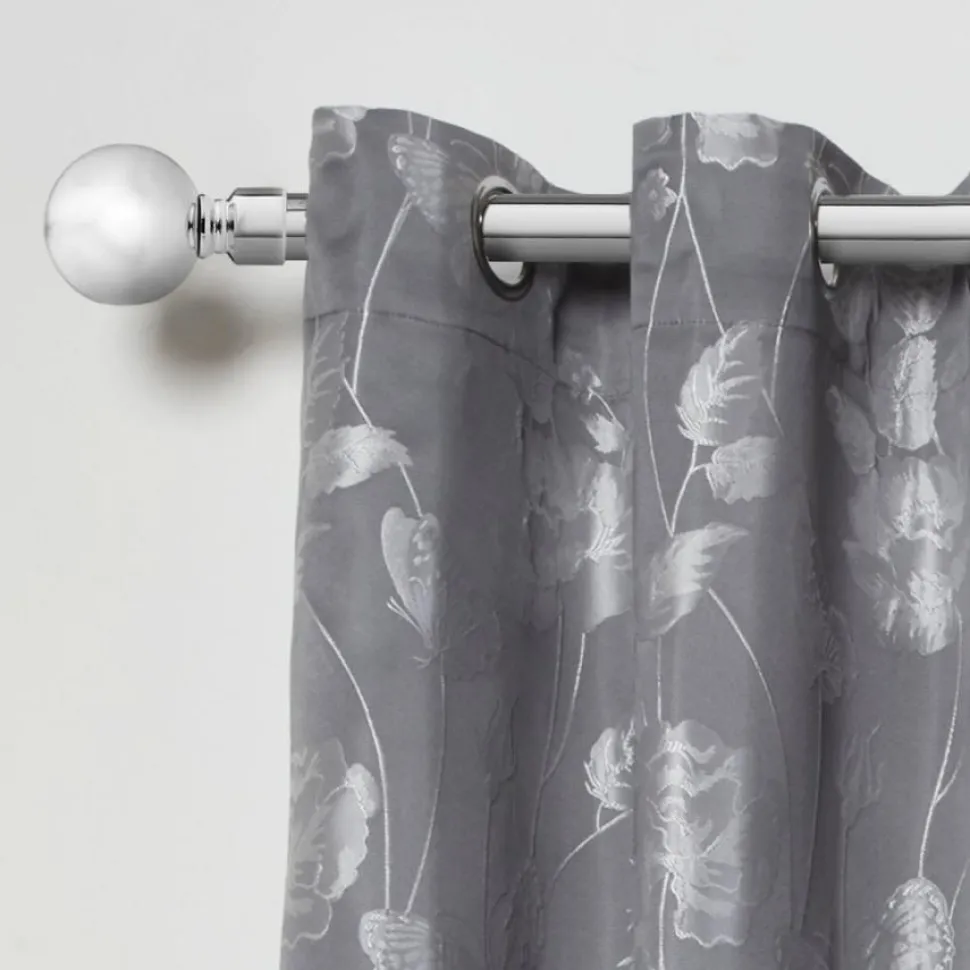 Ball Chrome Curtain Pole 16/19mm