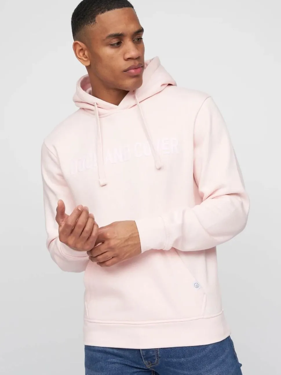 Basico Men's Hoodie Pink by Duck & Cover
