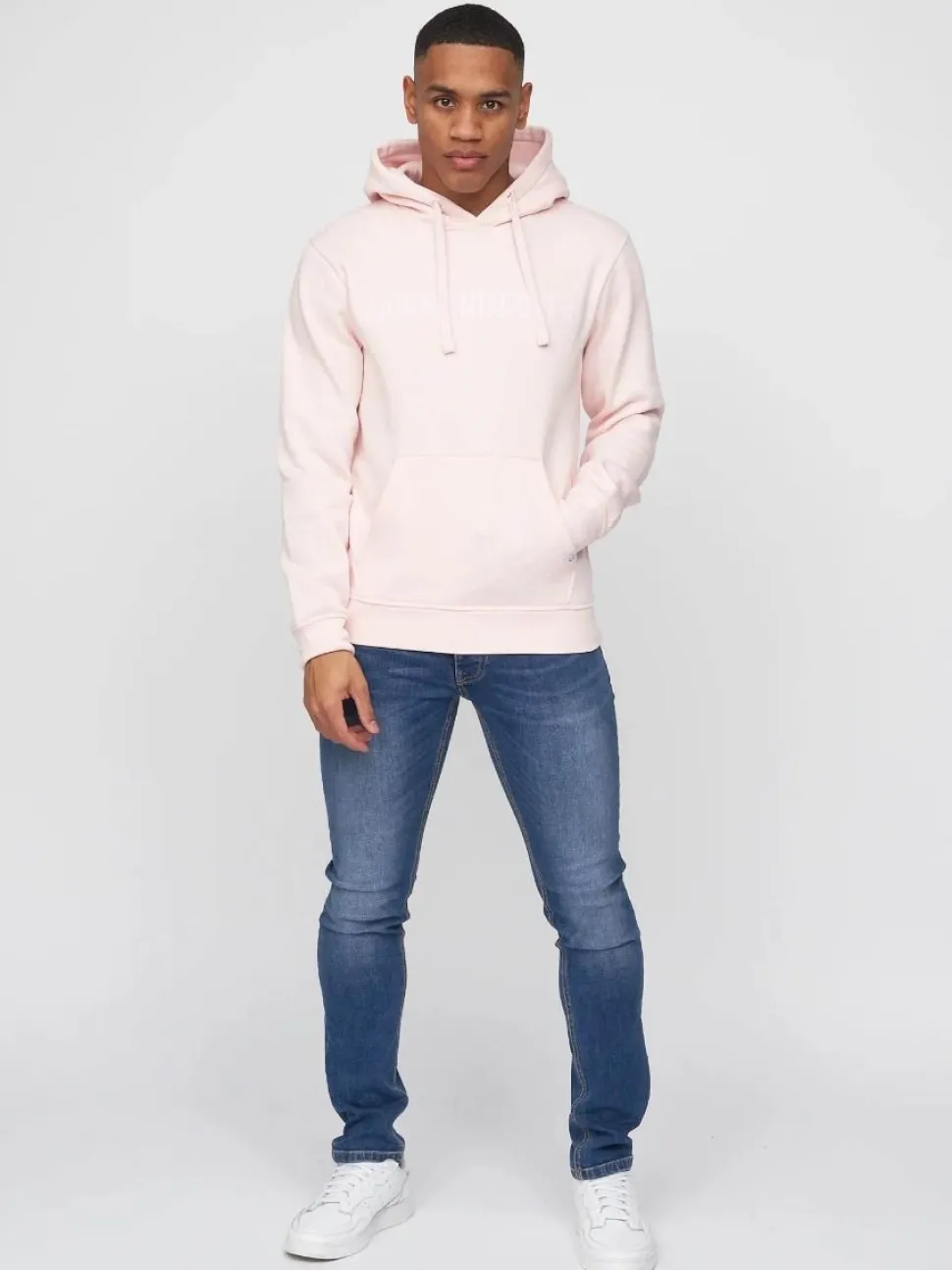Basico Men's Hoodie Pink by Duck & Cover