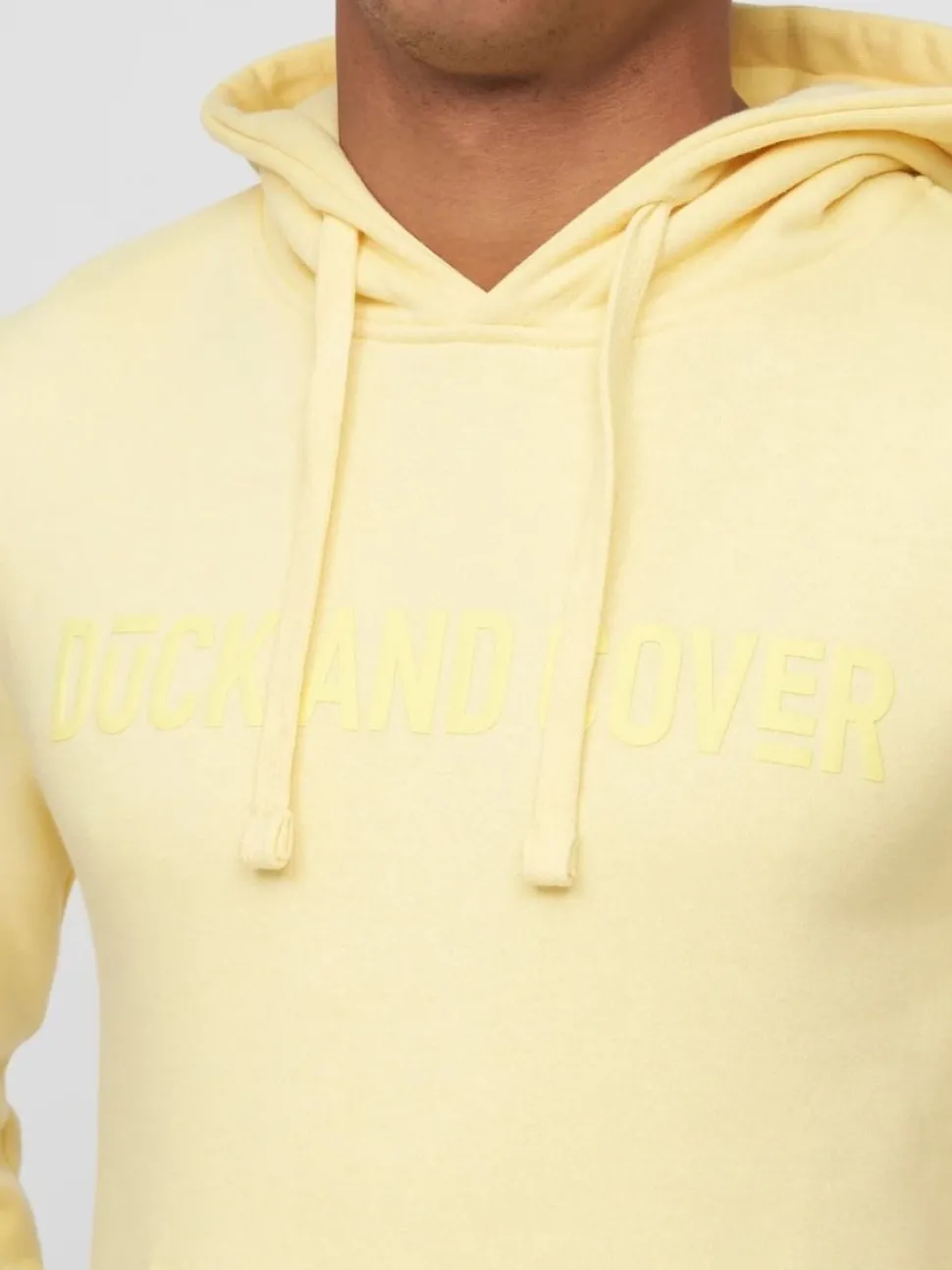 Basico Men's Hoodie Yellow by Duck & Cover