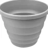 Beehive 66cm Round Plant Pot Cement Grey