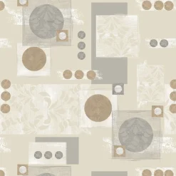 Beige Oil Cloth Tablecloth CJ40 - Price by the Metre