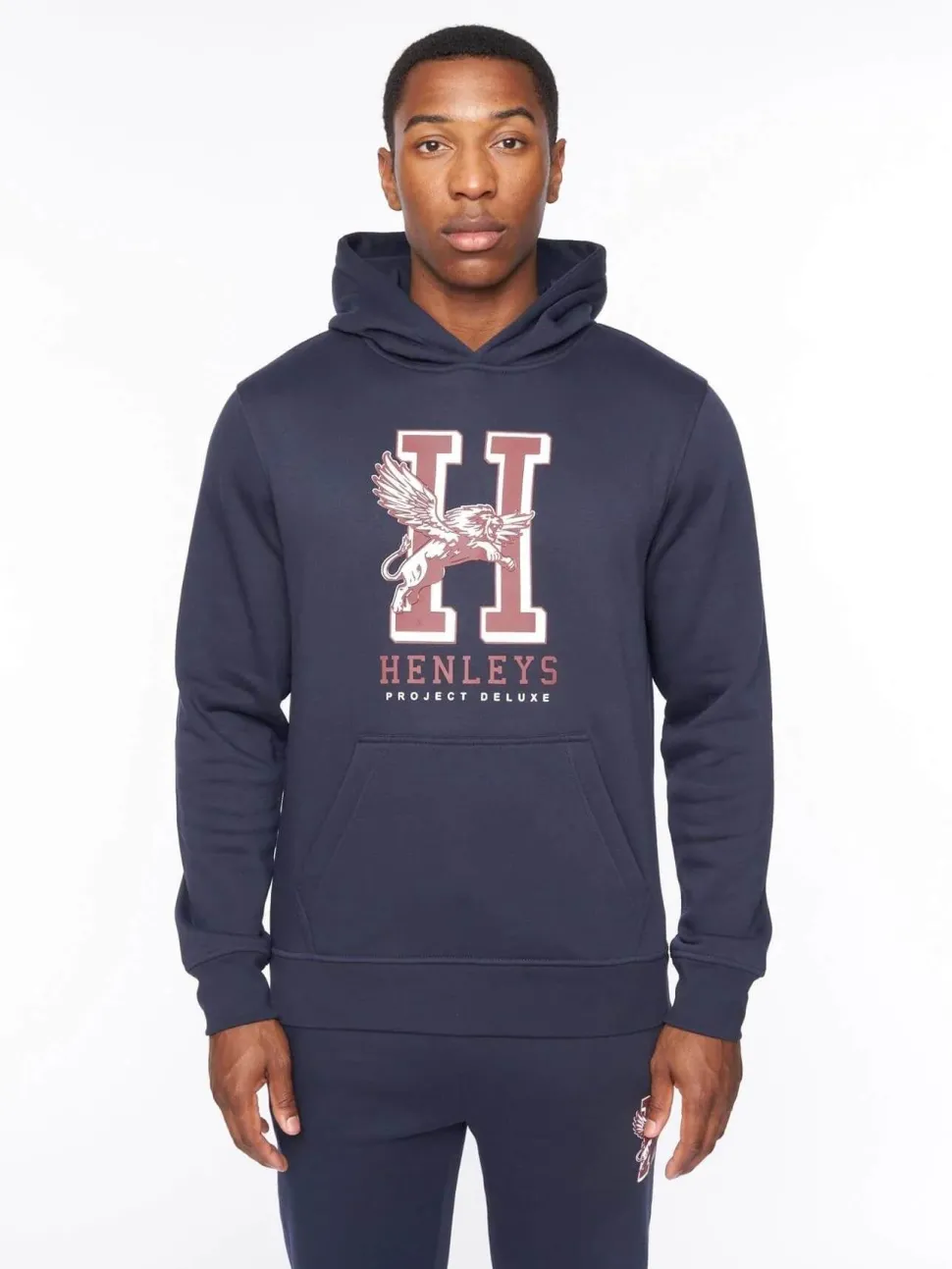 Belton Hoodie Navy by Henley